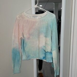 White + Warren tie dye sweater